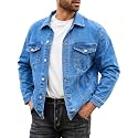 Bindefon Denim Jackets for Men Trucker Jean Jacket Unlined Coats
