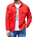 Bindefon Denim Jackets for Men Trucker Jean Jacket Unlined Coats
