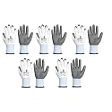 Bindian Garden Gloves for Gardening Work, Durable Hand Gloves for Home Garden Use, Essential Gardening Accessories for Plant Care, Digging, Weeding &amp; Outdoor Tasks, Protective Gloves, Grey 5 Pair