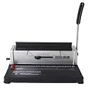 Binding Machine, Coil Spiral Binding Machine Manual Book Maker 34-Holes Binding 120 Sheets Punch Binder Adjustable Coil Binding Spines