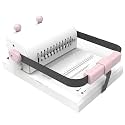 Binding Machine Electric Hole Puncher, 20 Sheets Capacity, Extended Ruler, Pressure Ring Adjustment for Making Notebooks and Binding Cards