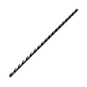 Binditek Plastic Binding Comb Spines, 1/4 Inch, 19 Ring, Black, 200 Pack