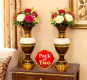 Bindya Star Bindya Star Black Panting Surai Flower Vase for Home Decor Bedroom Living Room Iron Vase