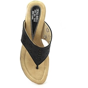 BING BANG Womens Synthetic Slip-on Platform Heel
