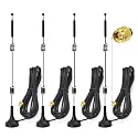 Bingfu Dual Band WiFi 2.4GHz 5GHz 9dBi Magnetic Base RP-SMA Male Antenna (4-Pack) for Wireless Mini PCI Express WiFi Adapter PCI-E Network Card USB WiFi Adapter WiFi Router Booster Security IP Camera