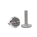 25-Pack 1/4"-20 x 1 Inch Sidewalk Bolts, Hurricane Bolts, Plain Finish, 304 Stainless Steel