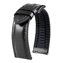 BINLUN Leather Silicone Watch Bands 14mm 16mm