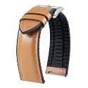 BINLUN Leather Silicone Watch Bands 14mm 16mm