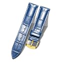 BINLUN Leather Watch Band Genuine Calfskin Replacement Watch Strap Quick Release Crocodile Pattern 10 Colors 13 Sizes for Men Women(10mm,12mm,14mm,16mm,17mm,18mm,19mm,20mm,21mm,22mm,23mm,24mm)