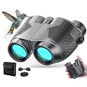 Binoculars 12x25 for Adults and Kids Night Vision Binoculars Compact Binocular Waterproof Binocular Wide Field of View for Bird Watching,Hiking,Hunting,Concert with Carrying Bag