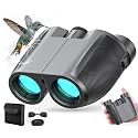 Binoculars 12x25 for Adults and Kids Night Vision Binoculars Compact Binocular Waterproof Binocular Wide Field of View for Bird Watching,Hiking,Hunting,Concert with Carrying Bag