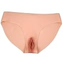 BINOT Silicone Fake Vagina Panties Short Triangle Can Pee and Inserted for Drag Queen Crossdresser Transgender,Colour 2,Upgraded Version