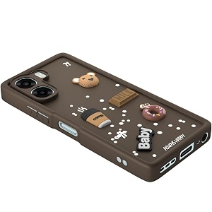 Bintage CASE Cute Fun Taddy Cartoon 3D