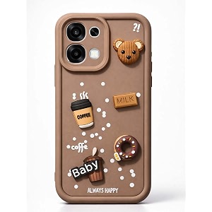 Bintage CASE Cute Fun Taddy Cartoon 3D