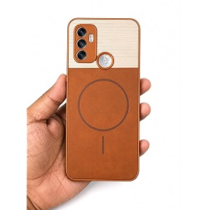 Bintage Dual-Leather Mac Safe Design Phone Case