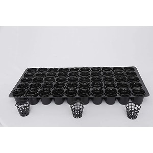 bio blooms agro india pvt ltd plastic seed germination tray with netted pots  98 cavity  black  10 pieces 