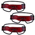 bio clear Wrap Around Eye Safety Goggles Full Cover with Lastic Wrap for chemistry labs, dust protection, Splash protection,Wood-working, Grinding and for Laboratory(BSL-1) (3)
