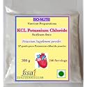 BIO-NUTRI KCL POTASSIUM CHLORIDE - Potassium supplement powder - 300g - 240 Servings (1.25 g measuring scoop provided).