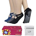 BIOAUM Non Slip Yoga Socks for Women, Grippy Pilates Barre Socks