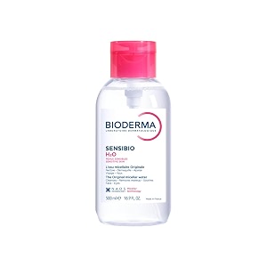bioderma sensibio h2o daily soothing cleanser make up pollution amp impurities remover face eyes sensitive skin pump bottle 500ml