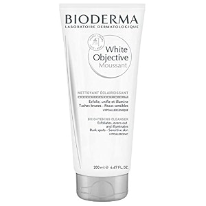 bioderma white objective moussant face and body wash for pigmented and glowing skin 200ml