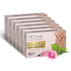 biofresh rose pedicure and manicure for soft hands amp foot care kit skincare set hand amp feet brightening home spa kit one step manicurepedicure foot mask pack of 6