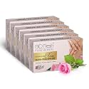 BIOFRESH Rose Pedicure and Manicure for Soft Hands &amp; Foot Care Kit Skincare Set Hand &amp; Feet Brightening Home Spa Kit One Step Manicure/Pedicure Foot Mask (Pack of 6)