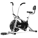 BIONFIT Exercise Cycle for Home | Curved Design Air Bike with Twister & Back Support | Max Weight: 120 Kg, 2-Year Warranty | Gym Cycle For Men and Women, Fitness and Workout Machine