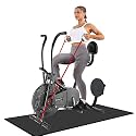 BIONFIT Exercise Cycle for Home | Curved Design Air Bike with Twister &amp; Back Support | Max Weight: 120 Kg, 2-Year Warranty | Gym Cycle For Men and Women, Fitness and Workout Machine