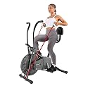 BIONFIT ON07M Patented Air Bike Fitness Exercise cycle for home with attached Resistance Toning Tube &amp; Moving Handles &amp; Back Support for Full-Body Workout Best For Cardio, Weight Loss Fitness Cycle |