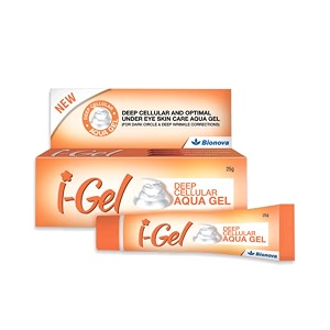 bionova i gel unisex under eye cream deep cellular and optimal under eye skin care aqua gel with no harmfull chemicals for removing dark circles healthy eyes eye bags 25 gms