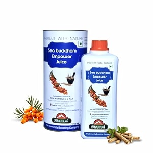 biosash himalayan sea buckthorn empower juice 250ml  certified organic cold-pressed  omega 3 6 7 9 vitamins amp antioxidants  with ashwagandha shatavari safed musli kaunch beej  no added sugar  50 serves