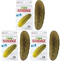 BioSwiss Bandages, Pickle Shaped Self Adhesive Bandage Set, Latex Free, Sterile Wound Care, 24 Count (Pack of 3)