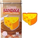 BioSwiss Bandages, Cheese Shaped Self Adhesive Bandage Set, Latex Free, Sterile Wound Care, 50 Count
