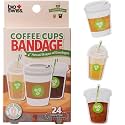 BioSwiss Bandages, Coffee Cup Shaped Self Adhesive Bandage Set, Latex Free, Sterile Wound Care, 24 Count