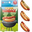 BioSwiss Bandages, Hot Dog Shaped Self Adhesive Bandage Set, Latex Free, Sterile Wound Care, 24 Count