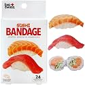 BioSwiss Bandages, Sushi Shaped Self Adhesive Bandage Set, Latex Free, Sterile Wound Care, 24 Count