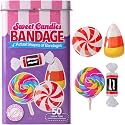 BioSwiss Bandages, Sweet Candies Shaped Self Adhesive Bandage Set, Latex Free, Sterile Wound Care, 50 Count