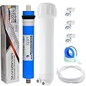 RO Membrane 100 GPD Original with Housing kit only with Double Silicon o Ring 10 inch, RO Service Kit with Membrane, 2000 TDS High Flow 100 GPD RO Membrane for Water Purifier…