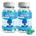 Biotin Gummies with Collagen & Keratin for Hair Skin and Nails, 5000mcg Vegan Gummy with Vitamins, Non GMO, Great Tasting Natural Flavor Biotin Supplement, 120 Count (2 Pack)