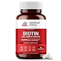 Biotin For Hair Growth Women & Men | Hair Skin and Nails Vitamins B2, B3, B5 and B7 - 25000 Mcg With Keratin Collagen Amino Acids and Minerals - Supports Stronger Nails, Healthy Skin - 90 Caps