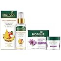 Biotique Apple Cider Vinegar Anti-Imperfection Daily Solution Face Serum for All Skin Types, 30ml &amp; Biotique Saffron Youth Anti-Ageing Cream Reduces fine lines Lightens dark Spots, 50g