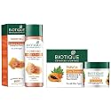 Biotique Bio Honey Gel Refreshing Foaming Face Cleanser, 120ml And Biotique Bio Papaya Revitalizing Tan Removal Scrub, 75g