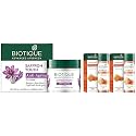 Biotique Bio Honey Gel Refreshing Foaming Face Cleanser, 120ml (Pack Of 2) &amp; Biotique Saffron Youth Anti-Ageing Cream Reduces fine lines Lightens dark Spots, 50g