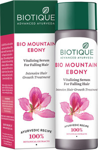 biotique bio mountain ebony vitalizing serum for falling hair 190ml 190 ml