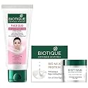 Biotique Bio White Advanced Fairness Treatment Cream, 50g &amp; Biotique Bio Milk Protein Whitening &amp; Rejuvenating Face Pack For All Skin Types, 50G