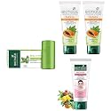 Biotique Face Glo Adveance Brightening Fruit Cream, 50g &amp; Biotique Papaya Deep Cleanse Face Wash All Skin 2x100ml &amp; Biotique Basil And Parsley Revitalizing Body Soap, 150g