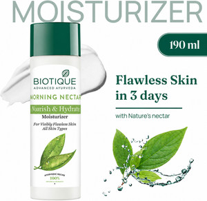 biotique morning nectar flawless skin moisturizer  24h deep moisture