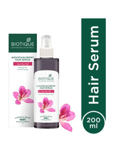 biotique mountain ebony hair serum for hairfall control intensive hair growth therapy
