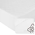 Bioweaves 100% Organic Cotton Mattress Pad Cover, GOTS Certified Cooling 300 GSM Quilted Fitted Mattress Topper &amp; Protector with Soft Cotton Wadding - White, 20 Inch Deep Pocket, King